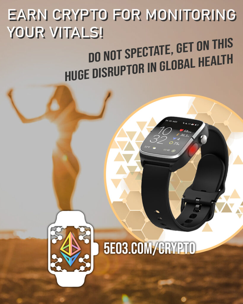 amazing medical watch that tracks your daily vitals as it mines cryptocurrency